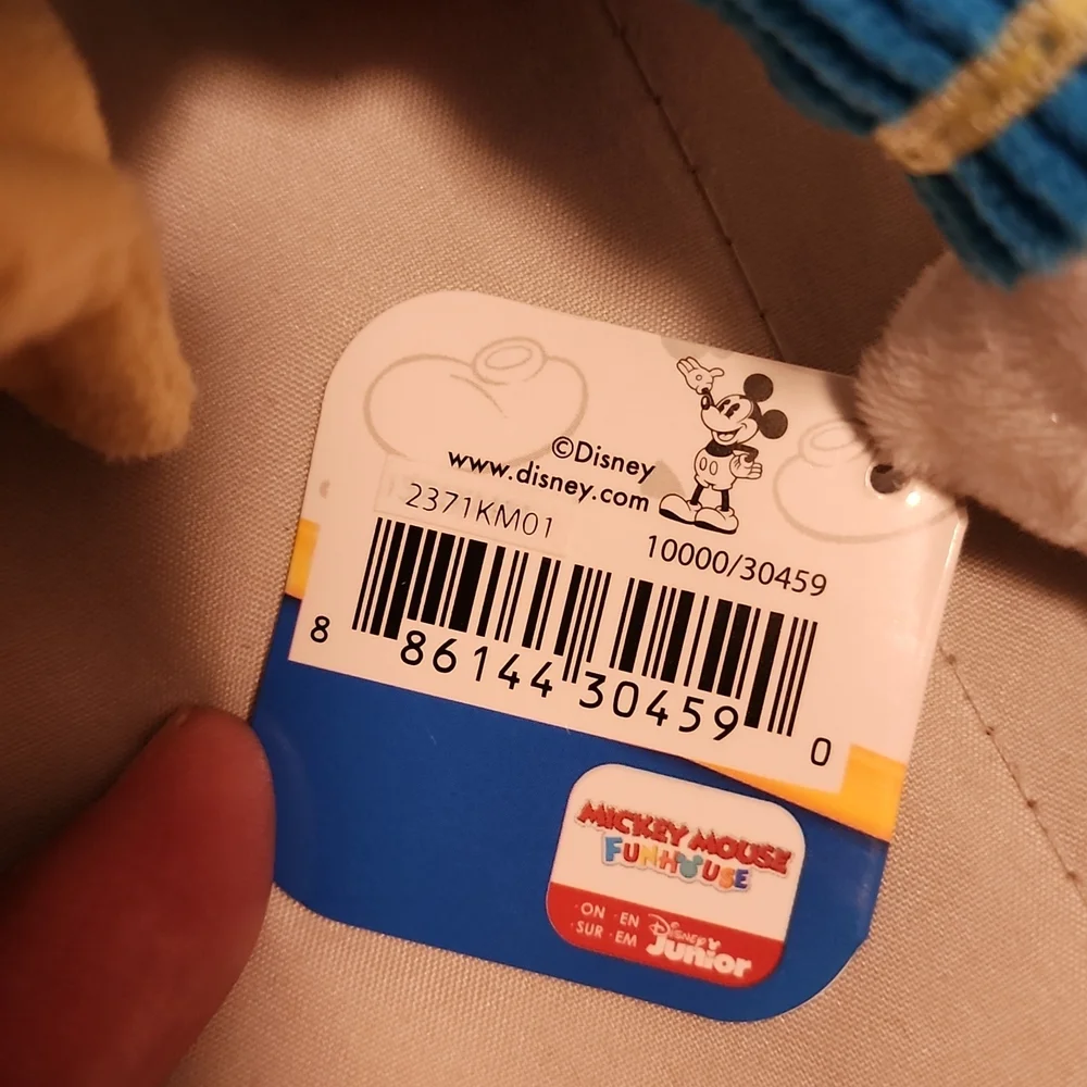 Disney Junior Mickey Mouse Beanbag Plush - Donald Duck, by Just Play - Picture 6 of 7
